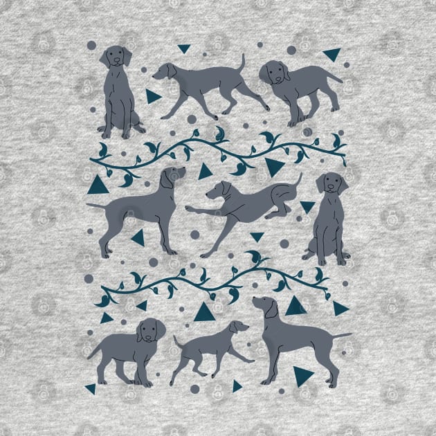 Weimaraner Pattern by Wlaurence